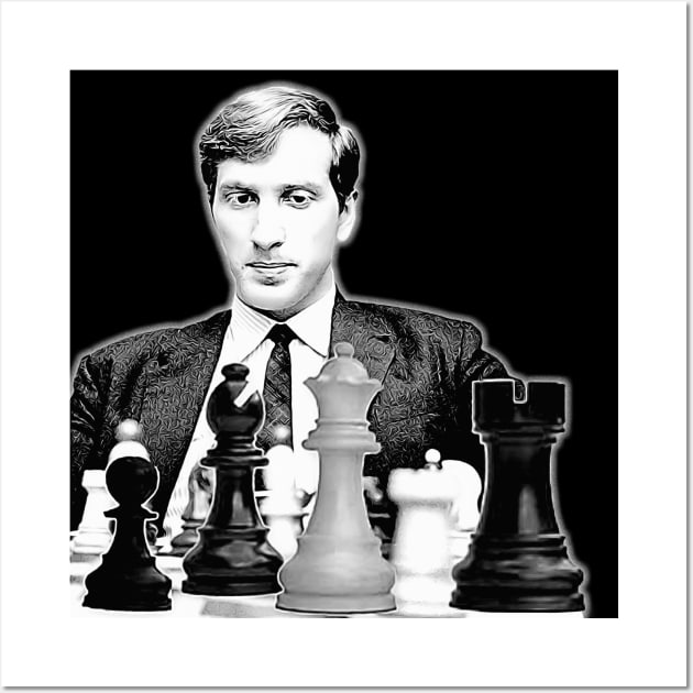 Bobby Fischer / Chess Legend Wall Art by DankFutura